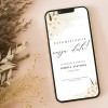 Elektroniczne Save the date ślubne (powiadomienie o uroczystości) z pastelowymi kwiatami - Pastel Boho