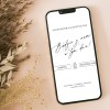 Elektroniczne Save the date ślubne (powiadomienie o uroczystości) minimalistyczne z białym tłem - Love