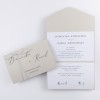 Klasyczne zaproszenia ślubne Grey Envelope