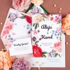 Kwiatowe zaproszenia ślubne - Lilac White