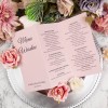 Menu weselne w kolorze pudrowego różu - Rose Envelope - PRÓBKA