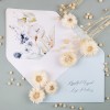 Koperta B6 z wyklejeniem w kwiaty - Minimalist Blue