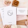 Minimalistyczne zaproszenia ślubne z motywem kwiatowego herbu - Simple Royal
