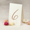 Numery stołów weselnych wolnostojące - Lily Ecru 
