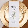 Otwierane menu na stoły weselne z motywem gałązki - Olive Brunch - PRÓBKA