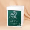 Pudełko na koperty z motywem białej gipsówki - Emerald