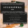 Jednokartowe zaproszenia na studniówkę z dwustronnym białym nadrukiem - Prom