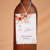 Zawieszki na alkohol z motywem beżowych i różowych kwiatów - Beige Roses