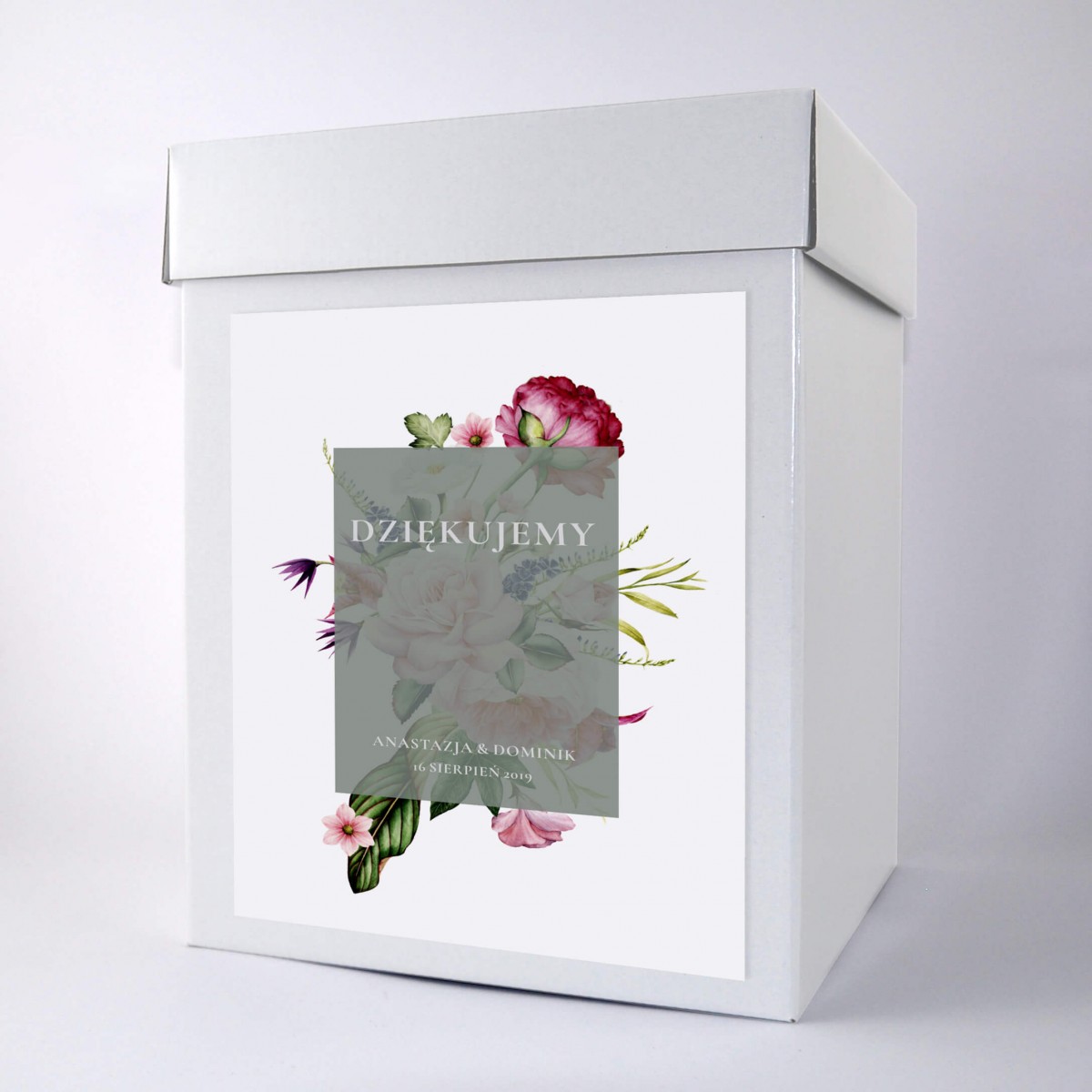 Pudełko na koperty Rose Flowers z motywem kwiatow