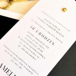 Eleganckie zaproszenia na 18 urodziny - Noir Elegance 18