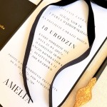 Eleganckie zaproszenia na 18 urodziny - Noir Gold Velvet