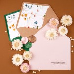 Dwustronne zaproszenia ślubne z motywem polnych kwiatów - Field Flowers