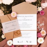 Klasyczne zaproszenia ślubne na papierze eko - Eco Envelope