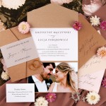 Klasyczne zaproszenia ślubne ze zdjęciem - Eco Envelope Photo