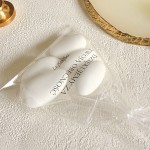 Podziękowania dla gości na ślub – migdały w woreczku z personalizowaną naklejką 2