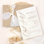 Zaproszenia na Chrzest Święty na papierze z wtrąceniami - Natural Grace