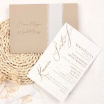 Zaproszenia na Pierwszą Komunie Świętą na papierze z wtrąceniami - Natural Grace
