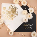 Minimalistyczne kartowe zaproszenia ślubne w odcieniu ecru - Ecru Cards - PRÓBKA