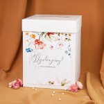 Pudełko na koperty z motywem kolorowych polnych kwiatów - Field Flowers