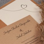 Rustykalne zaproszenia ślubne na papierze ekologicznym - Rural Eco - PRÓBKA
