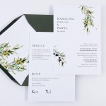 Zaproszenia Ślubne z gałązką oliwną - Olive Tree