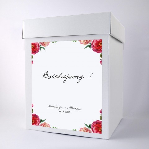 Pudełko na koperty Sweet Rose z motywem kwiatowym
