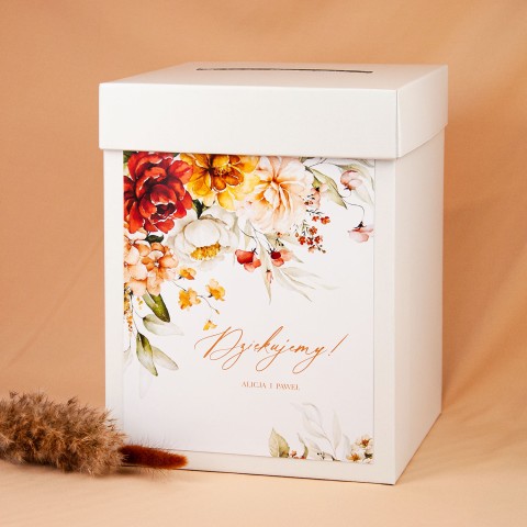 Pudełko na koperty z motywem kolorowych kwiatów - Summer Flowers