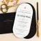Eleganckie zaproszenia na bal maturalny studniówkę - Noir Elegance Prom