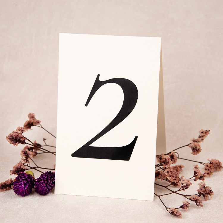 Numery stołów weselnych wolnostojące - Finger Print II